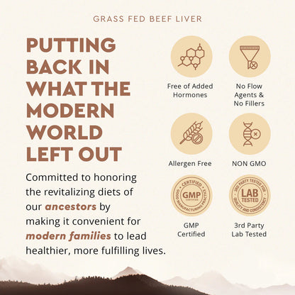Grass-Fed Beef Liver Capsules for Men’s Energy, Strength & Daily Performance