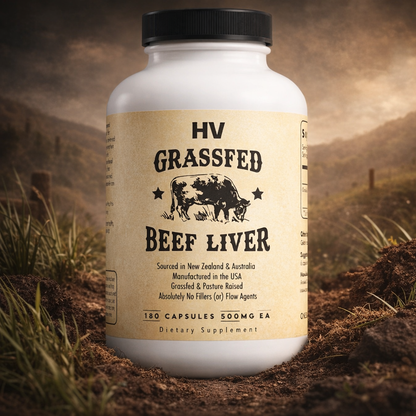 Grass-Fed Beef Liver Capsules for Men’s Energy, Strength & Daily Performance