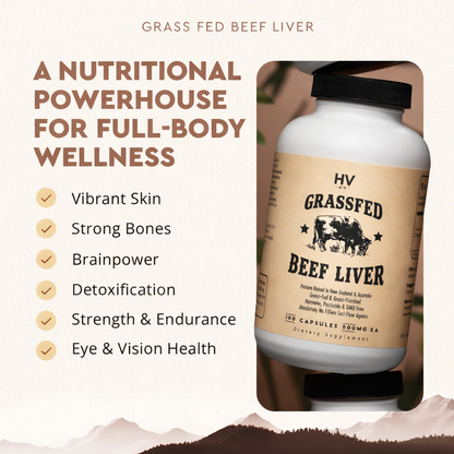 Grass-Fed Beef Liver Capsules for Men’s Energy, Strength & Daily Performance